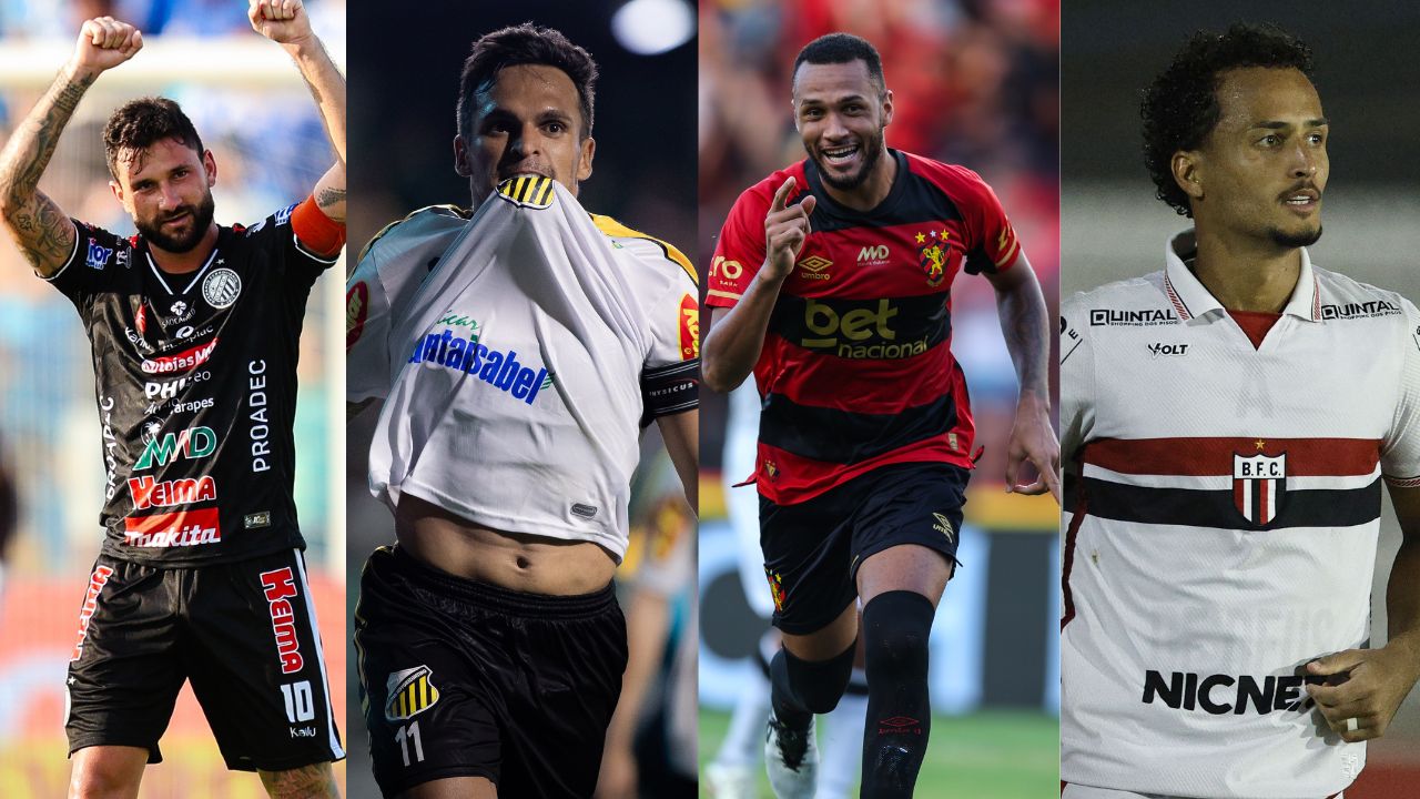 Quarteto ex-Coritiba briga pela artilharia da Série B