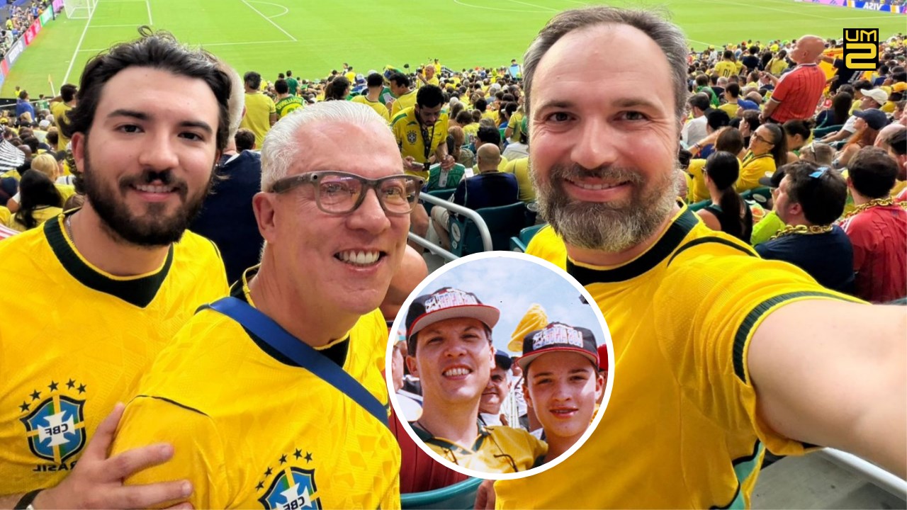 Fanáticos por Copa do Mundo, pai e filho paranaenses que viram o tetra voltam pelo hexa da seleção