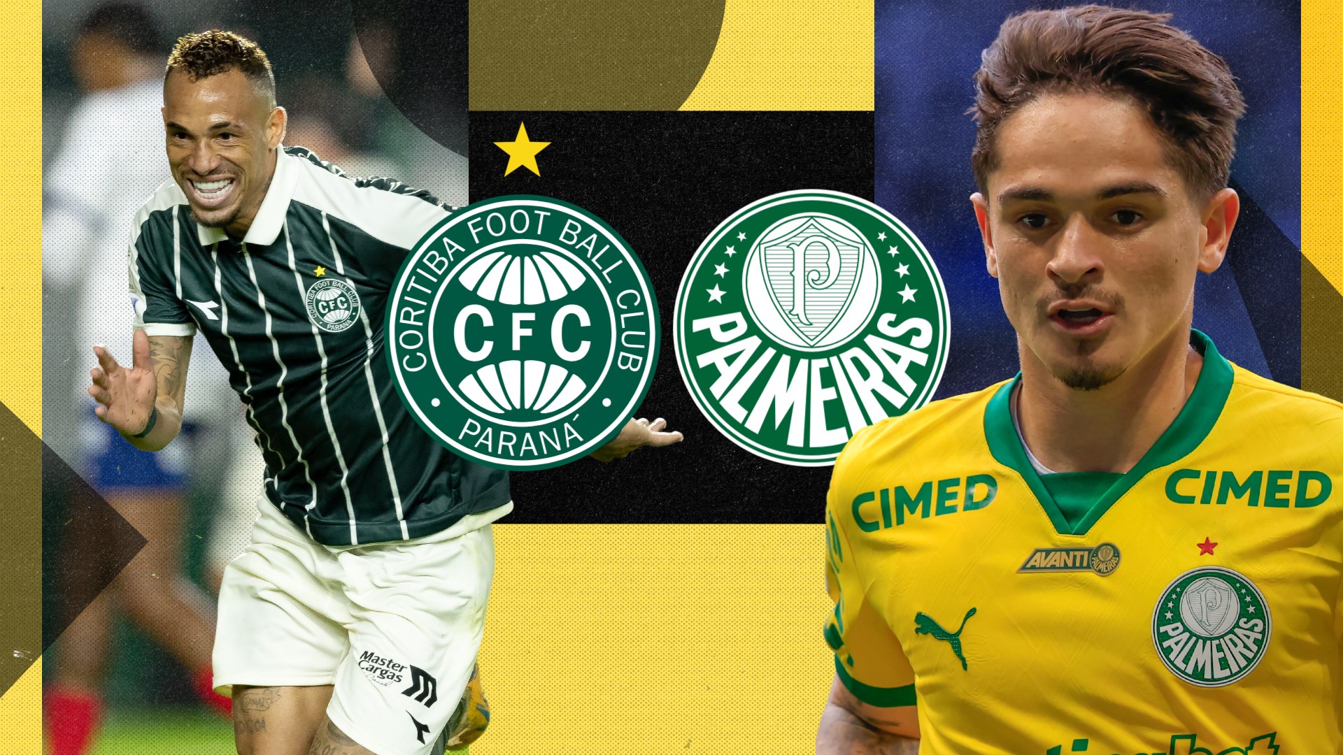 Coritiba x Palmeiras: Escalações e onde assistir ao vivo